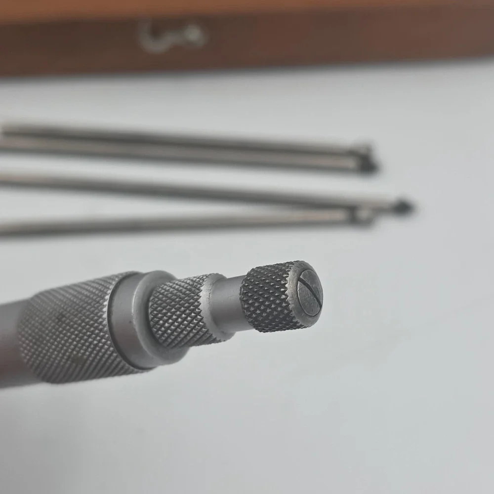 Starrett No. 445 Ratchet Thimble Depth Micrometer Set w/ Case